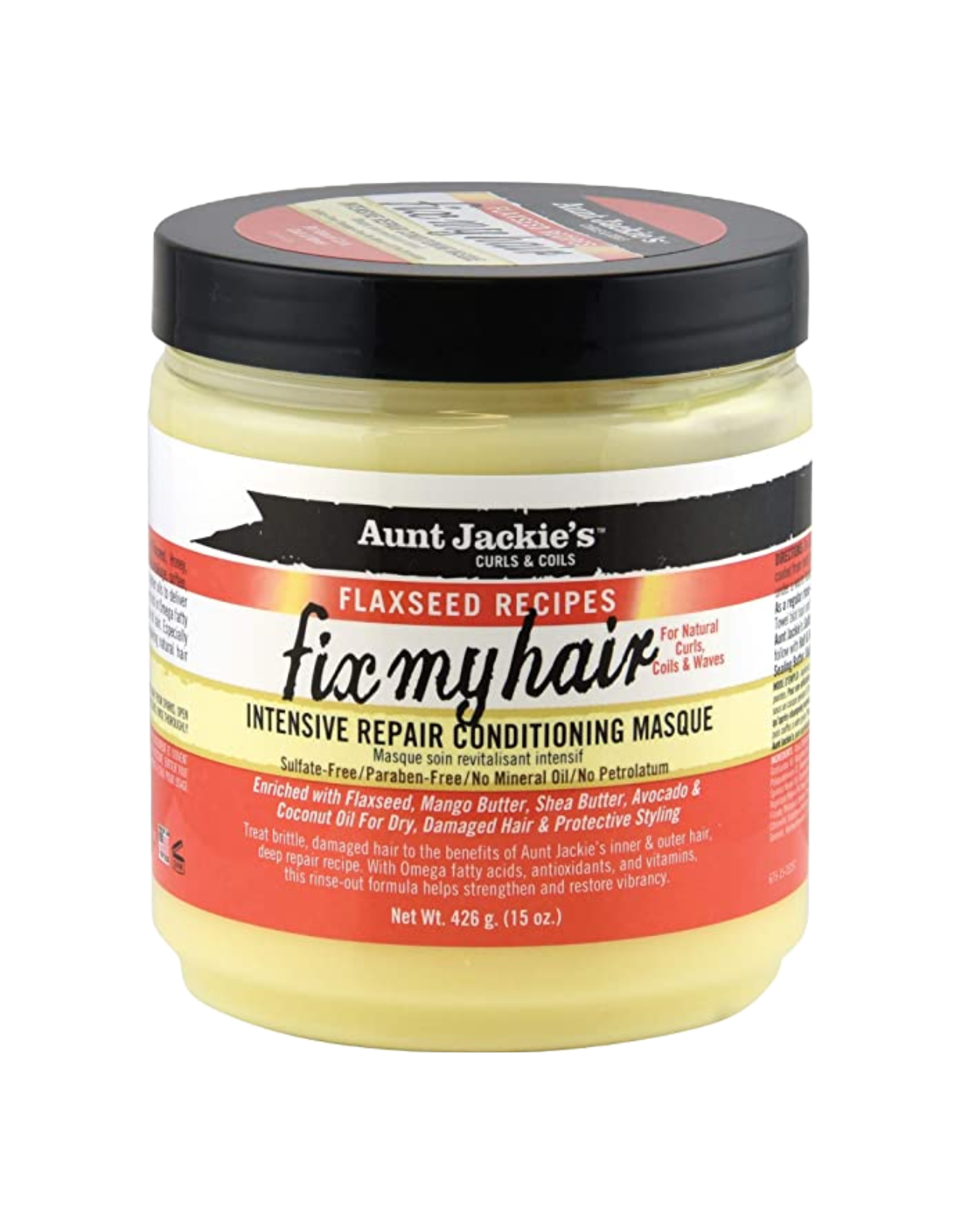 Aunt Jackie's Flaxseed - Fix My Hair Intensive Repair Conditioning Masque 15oz