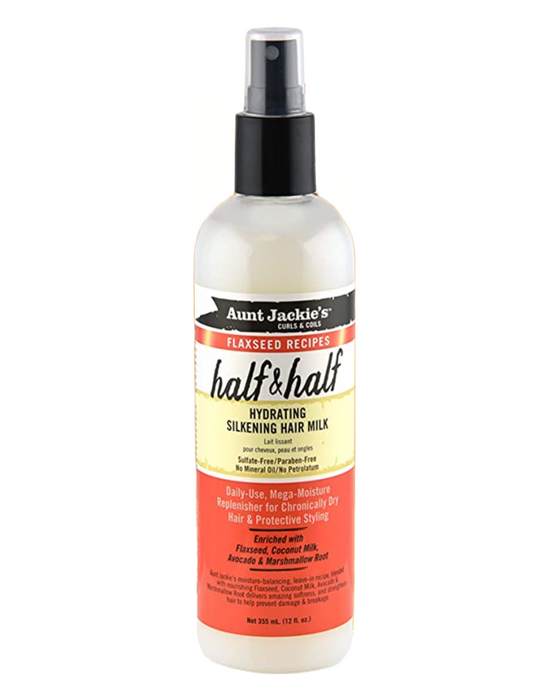 Aunt Jackie's Flaxseed - Half n Half Hydrating Silkening Hair Milk 12oz