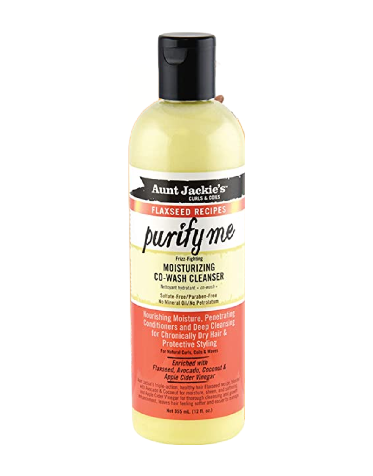 Aunt Jackie's Flaxseed - Purify Me Moisturizing Co-Wash Cleanser 12oz