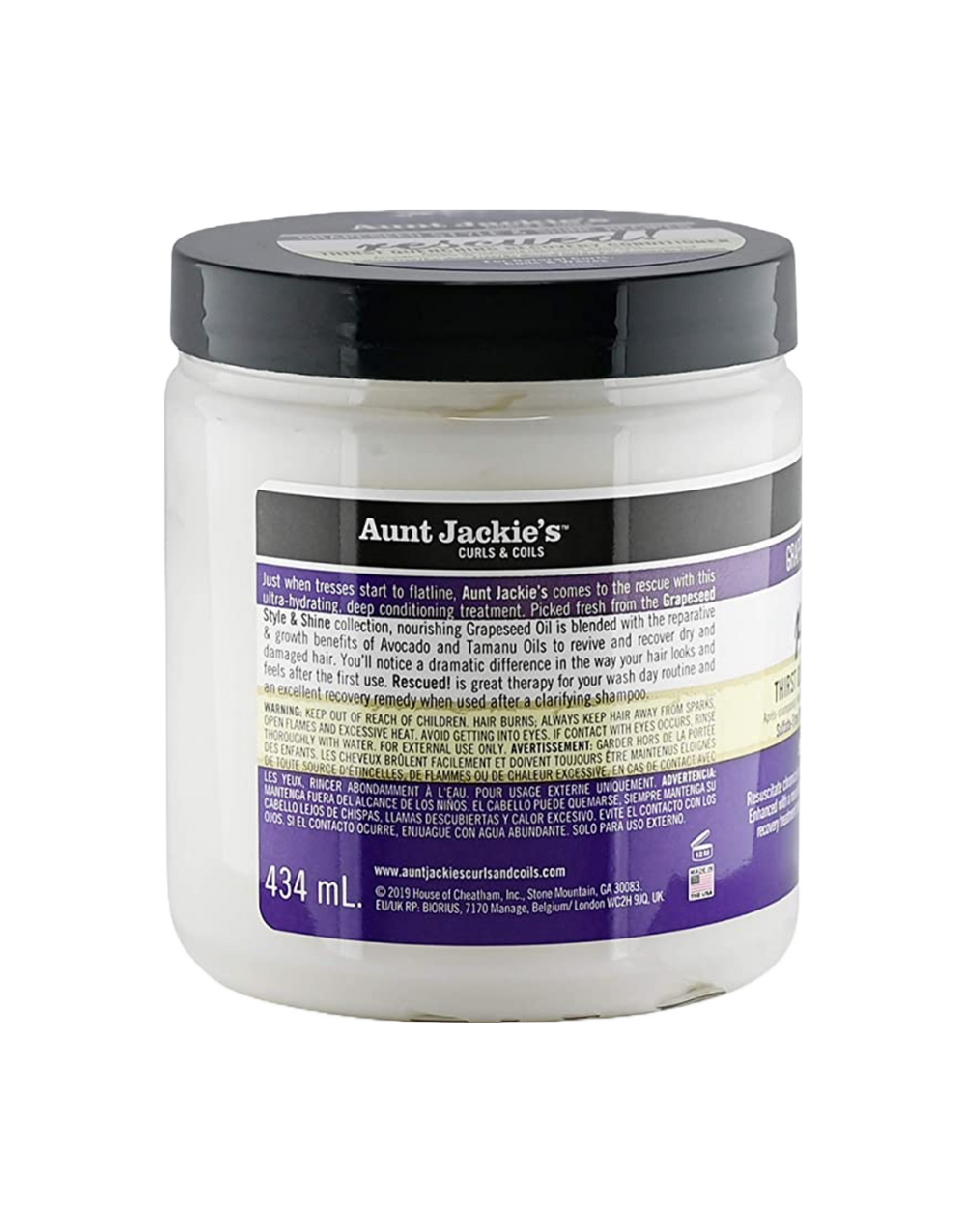Aunt Jackie's Grapseed - Rescued! Conditioner 15oz