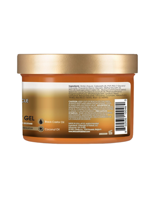 African Pride - Black Castor Miracle Braid Loc & Twist Gel 8oz