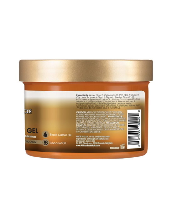African Pride - Black Castor Miracle Braid Loc & Twist Gel 8oz