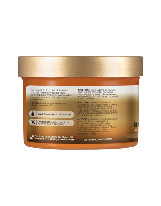 African Pride - Black Castor Miracle Braid Loc &amp; Twist Gel 8oz