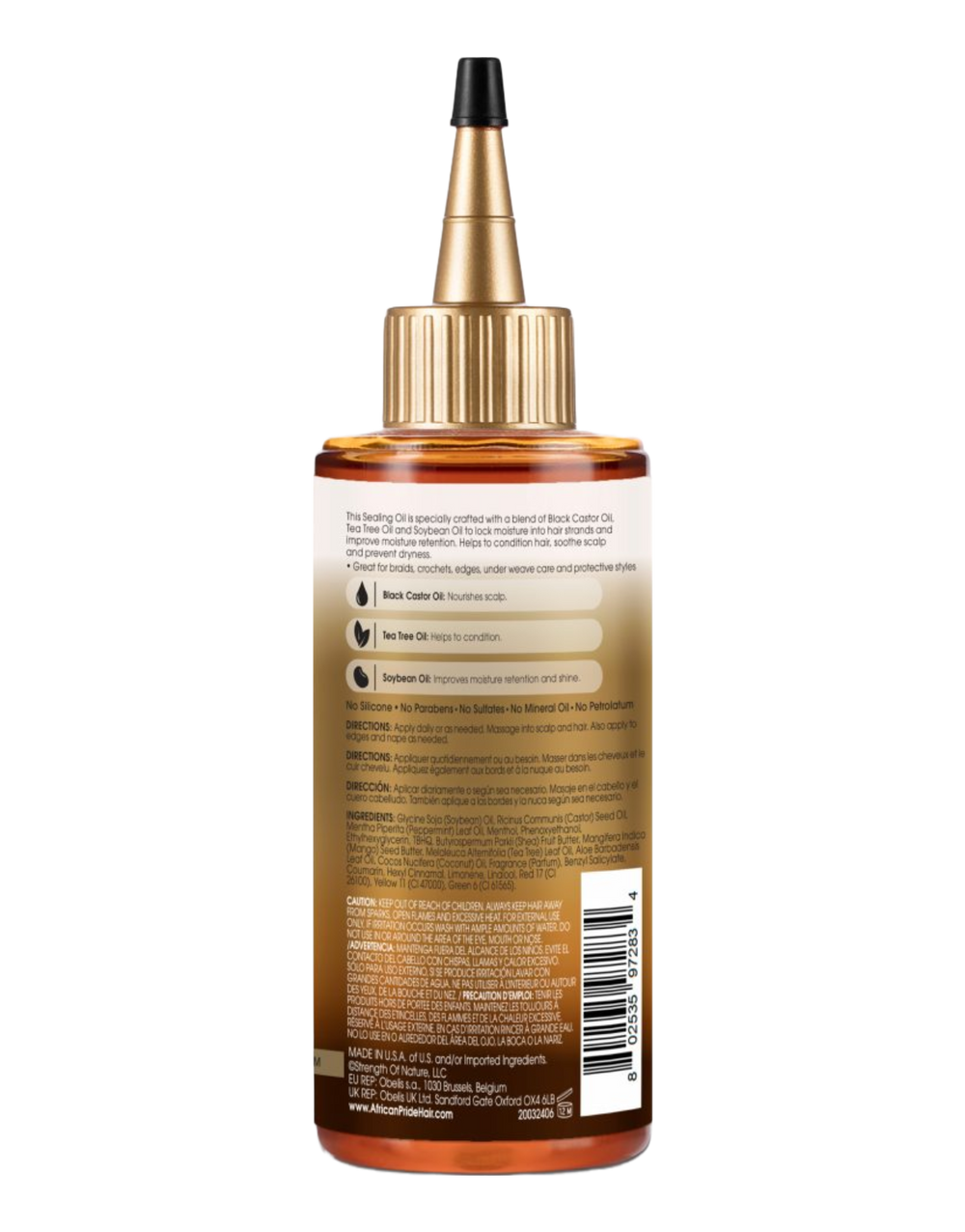 African Pride - Black Castor Miracle Hair & Scalp Sealing Oil 6oz