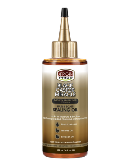 African Pride - Black Castor Miracle Hair & Scalp Sealing Oil 6oz