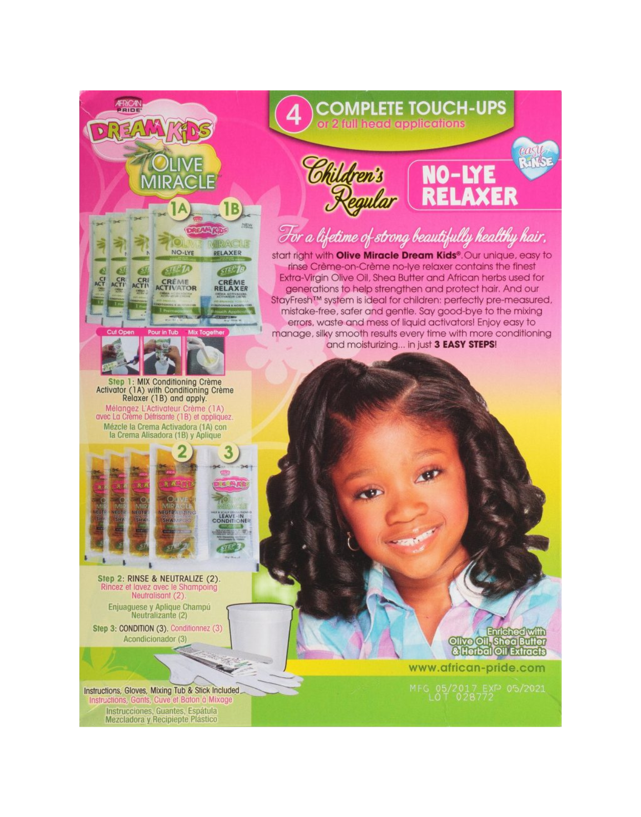 Dream Kids by African Pride - No-Lye Relaxer 4 Touch-Up