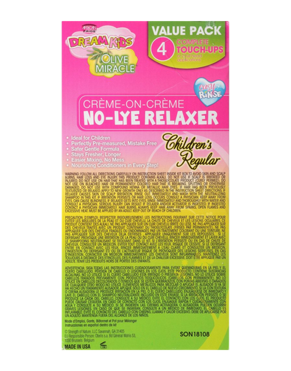 Dream Kids by African Pride - No-Lye Relaxer 4 Touch-Up