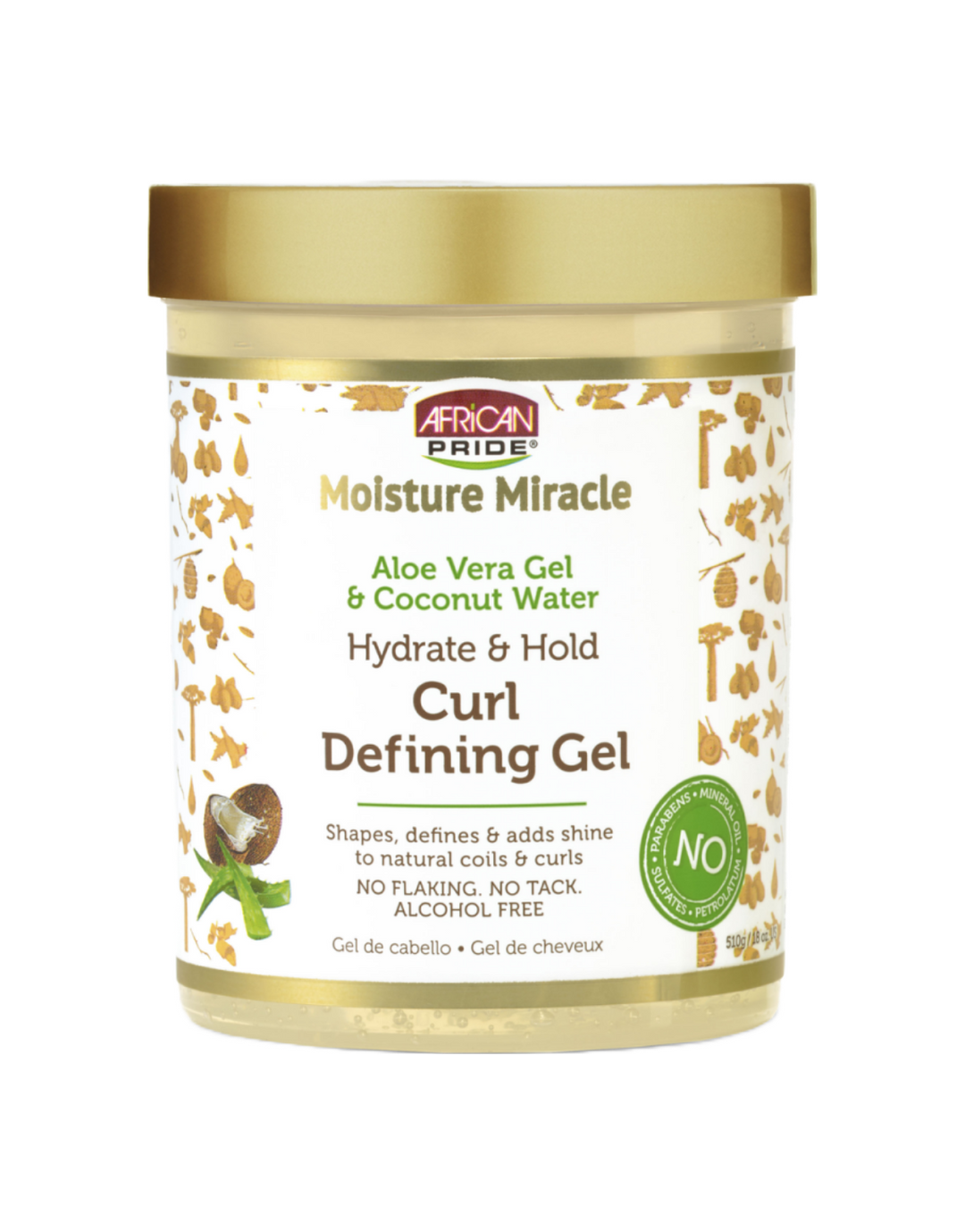 African Pride - Moisture Miracle Aloe & Coconut Water Curl Defining Ge   Douty African