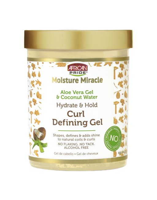 African Pride - Moisture Miracle Aloe & Coconut Water Curl Defining Gel 18oz