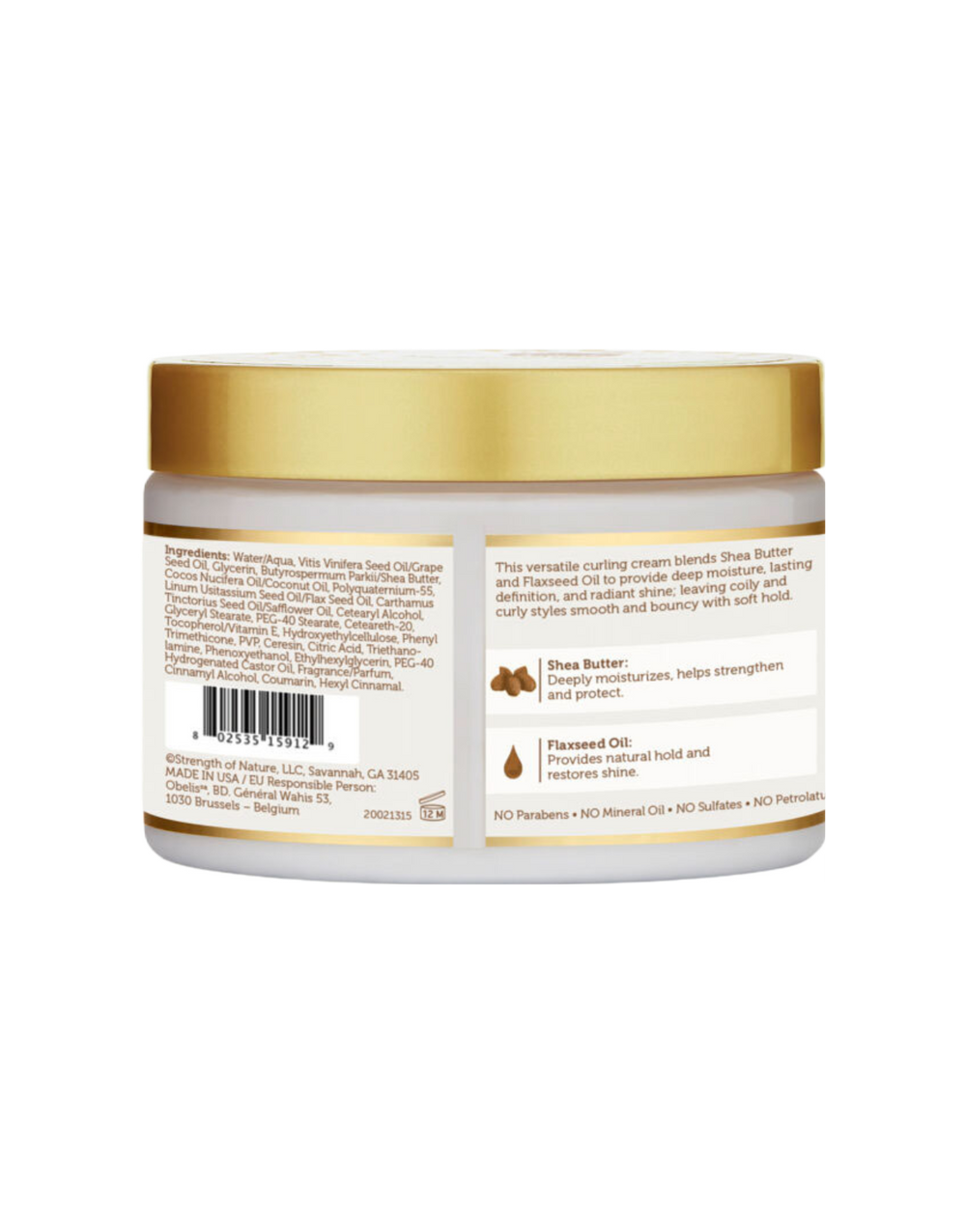 African Pride - Moisture Miracle Shea Butter & Flaxseed Oil Curling Cream 12oz