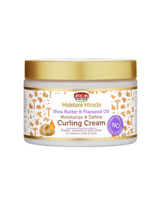 African Pride - Moisture Miracle Shea Butter & Flaxseed Oil Curling Cream 12oz