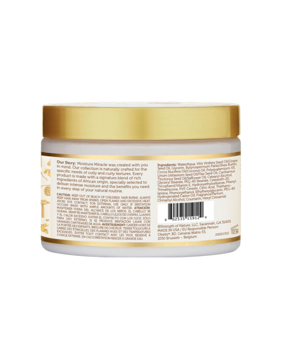 African Pride - Moisture Miracle Shea Butter & Flaxseed Oil Curling Cream 12oz