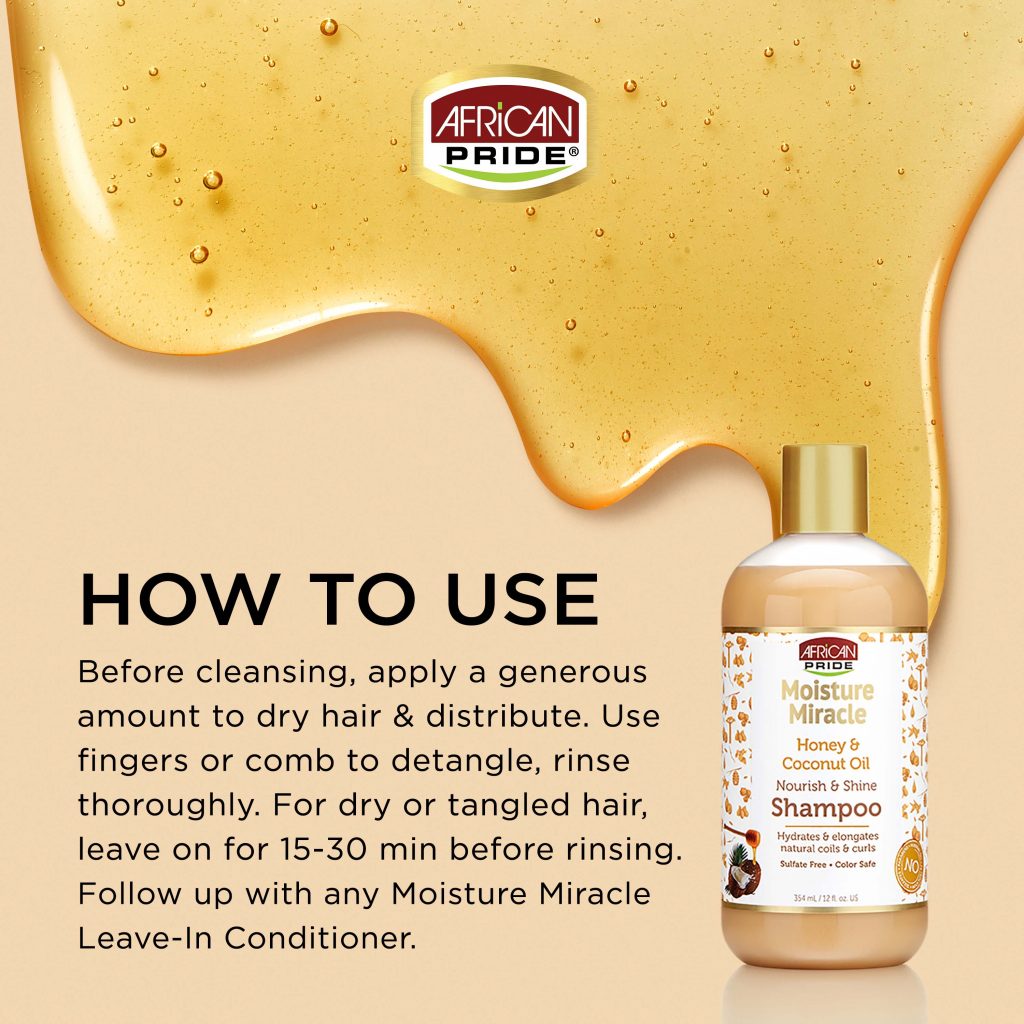 African Pride - Moisture Miracle Honey, Chocolate &amp; Coconut Oil Conditioner 12oz