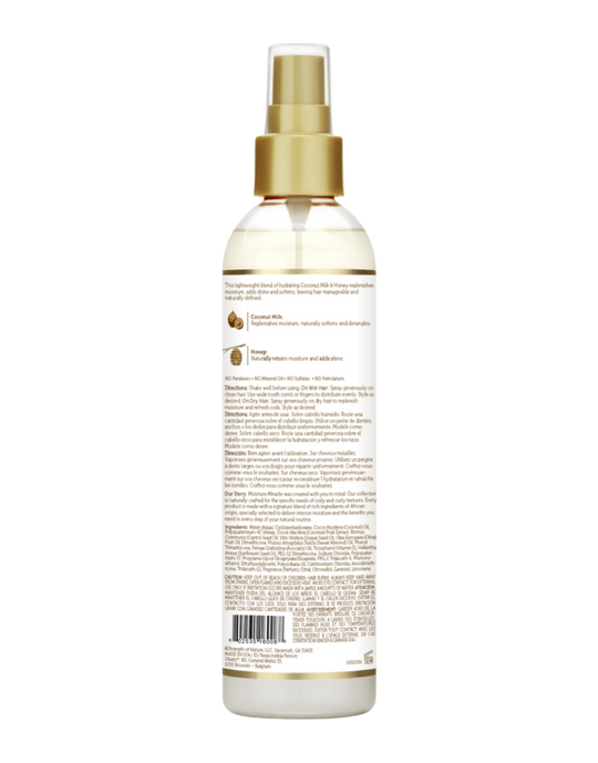 African Pride - Moisture Miracle Coconut Milk &amp; Honey Leave-In Spray 8oz