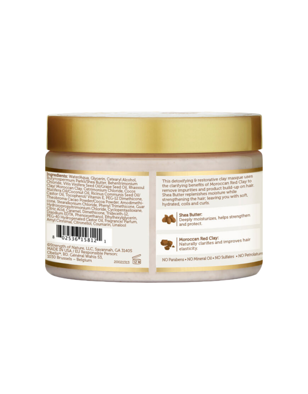 African Pride - Moisture Miracle Moroccan Clay &amp; Shea Butter Masque 12oz