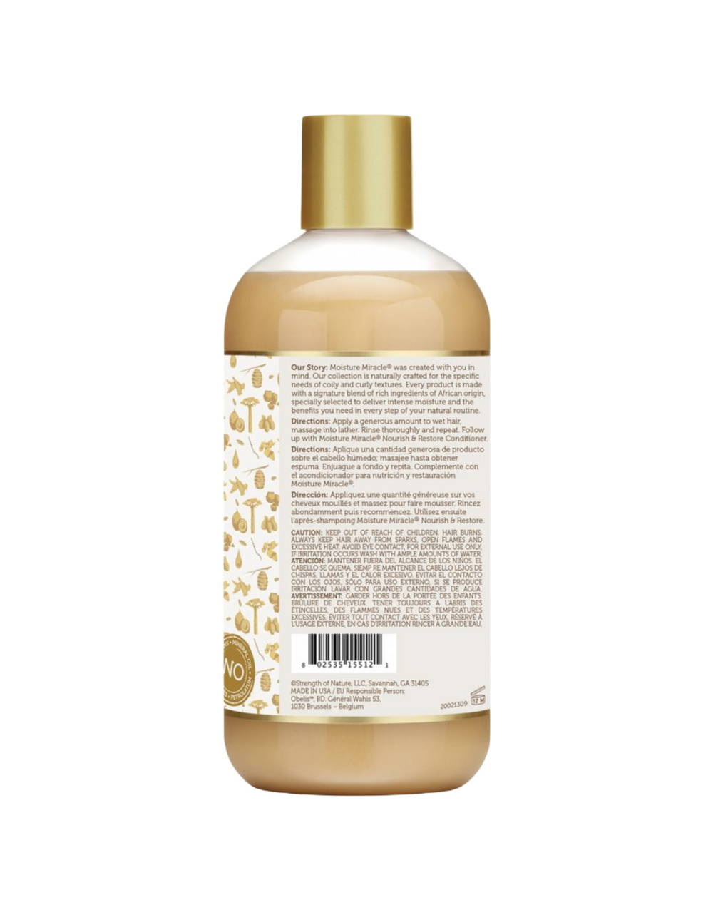 African Pride - Moisture Miracle Honey & Coconut Oil Shampoo 12oz