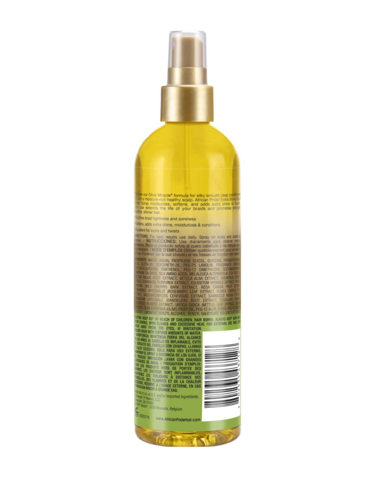 African Pride - Olive Miracle Braid Sheen Spray Extra Shine 12oz