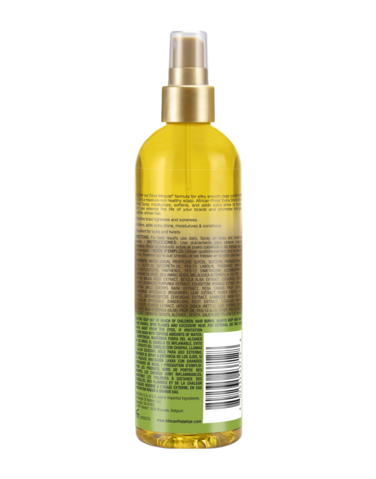 African Pride - Olive Miracle Braid Sheen Spray Extra Shine 12oz