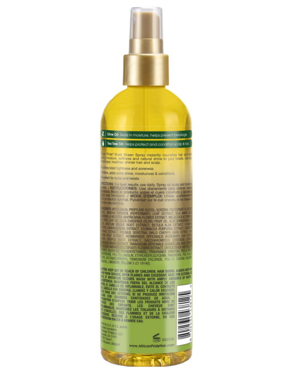 African Pride - Olive Miracle Braid Sheen Spray 12oz