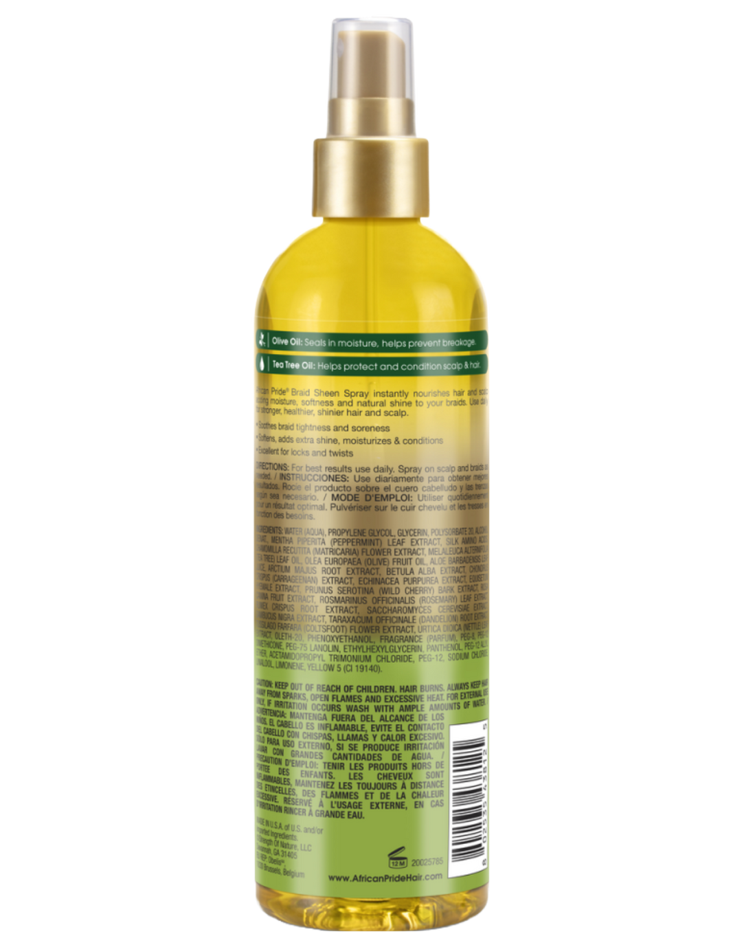 African Pride - Olive Miracle Braid Sheen Spray 12oz