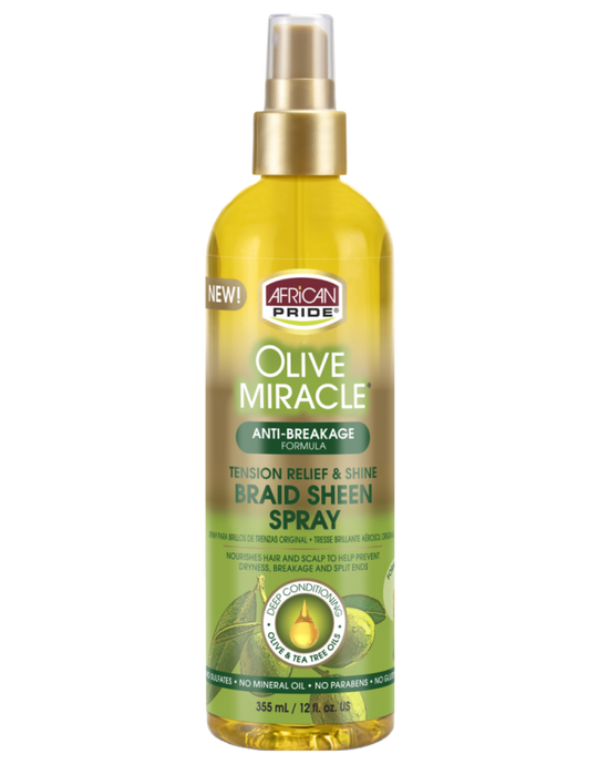 African Pride - Olive Miracle Braid Sheen Spray 12oz