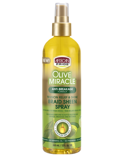 African Pride - Olive Miracle Braid Sheen Spray 12oz