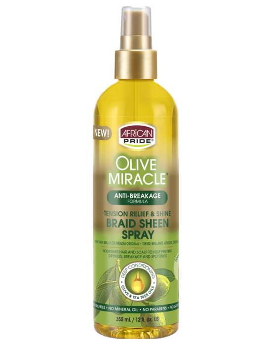 African Pride - Olive Miracle Braid Sheen Spray 12oz