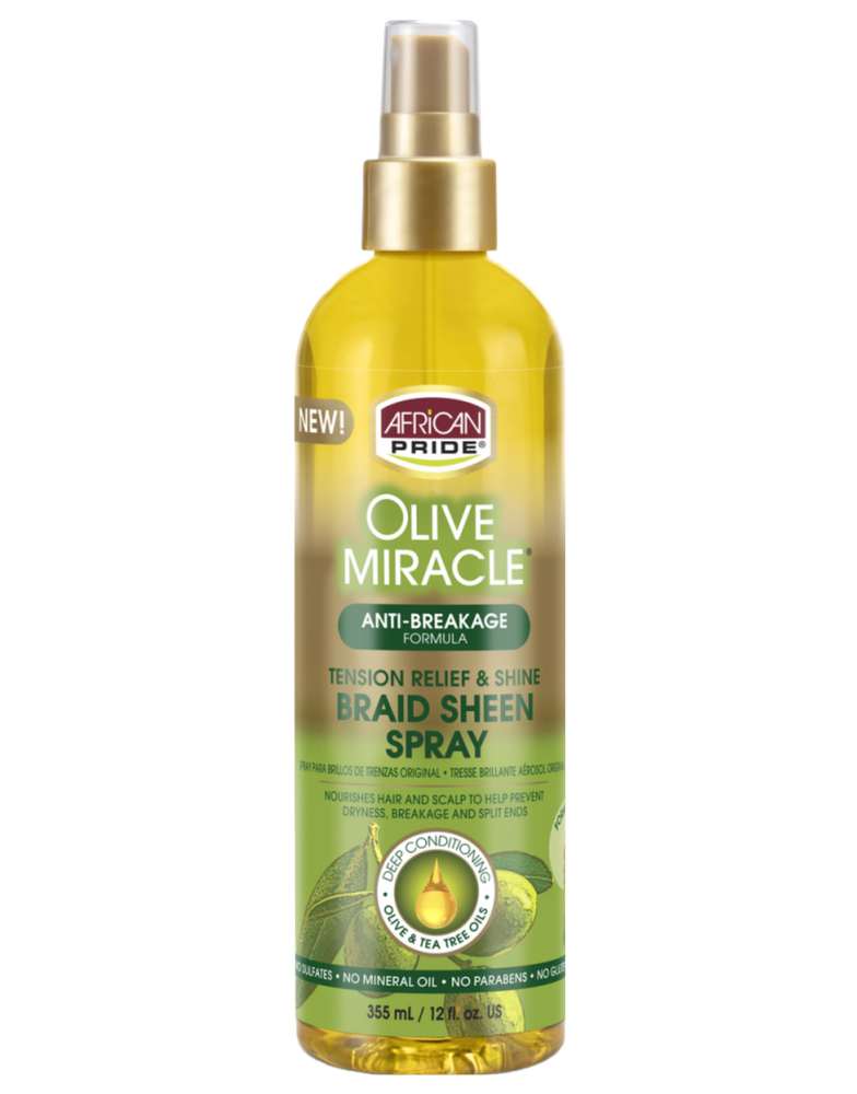 African Pride - Olive Miracle Braid Sheen Spray 12oz
