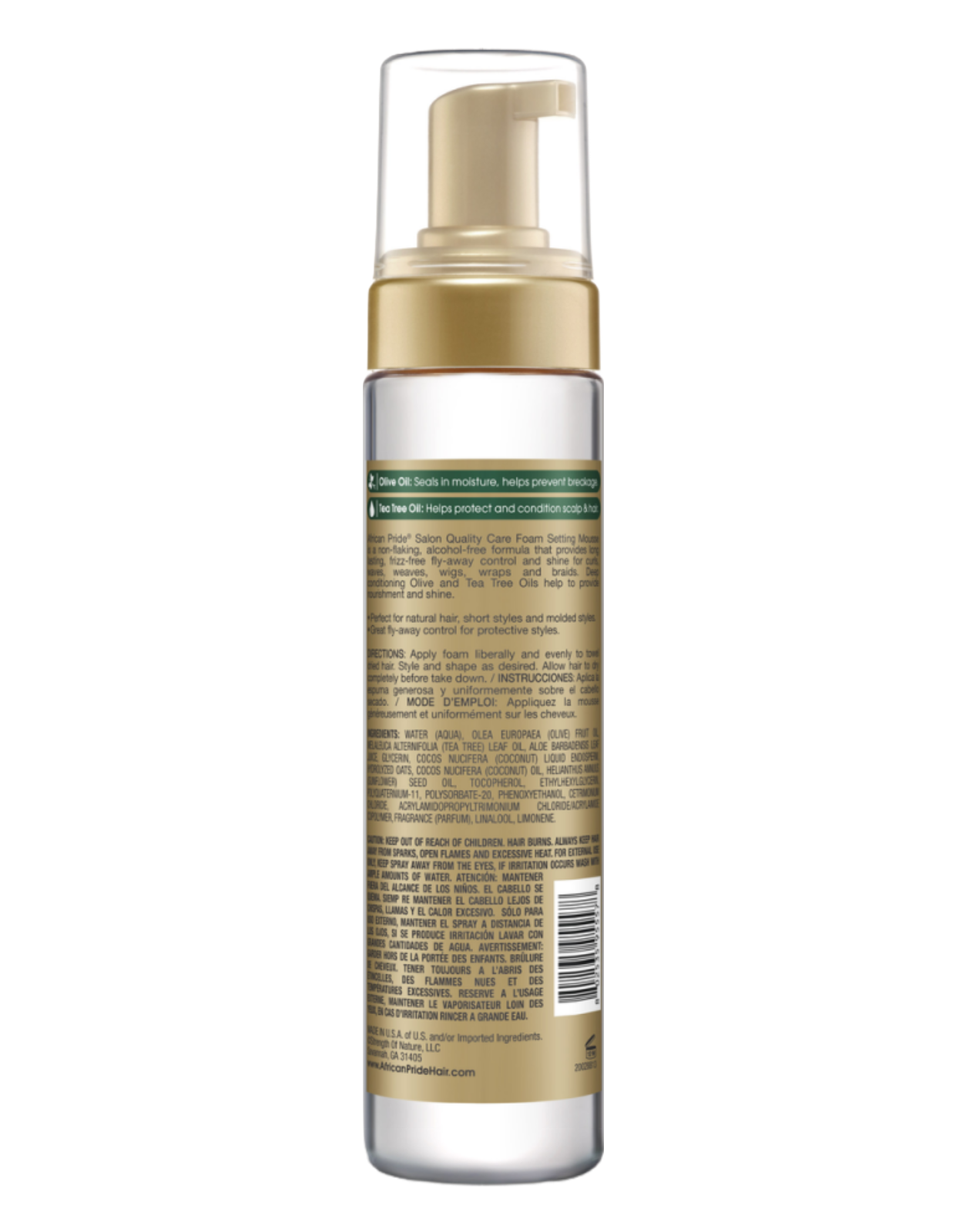 African Pride - Olive Miracle Foam Setting Mousse 8oz