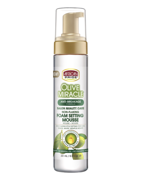 African Pride - Olive Miracle Foam Setting Mousse 8oz