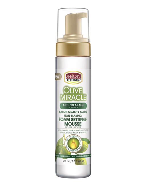 African Pride - Olive Miracle Foam Setting Mousse 8oz
