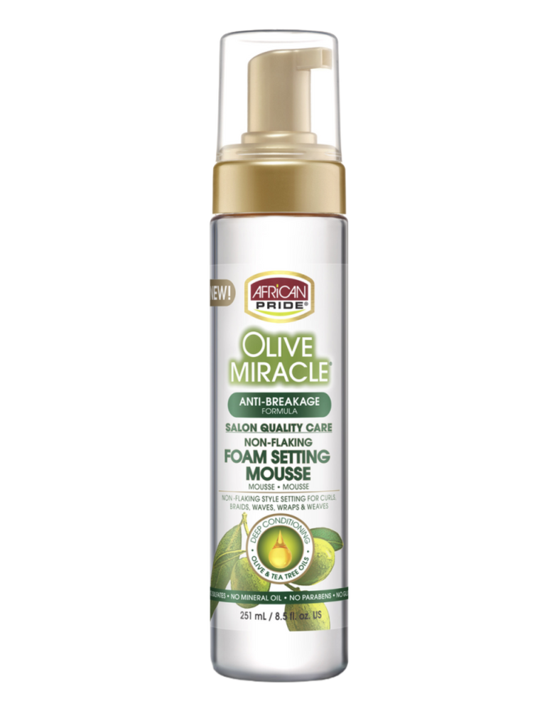 African Pride - Olive Miracle Foam Setting Mousse 8oz