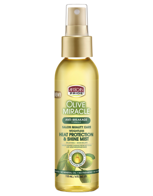 African Pride - Olive Miracle Heat Protection & Shine Mist 4oz