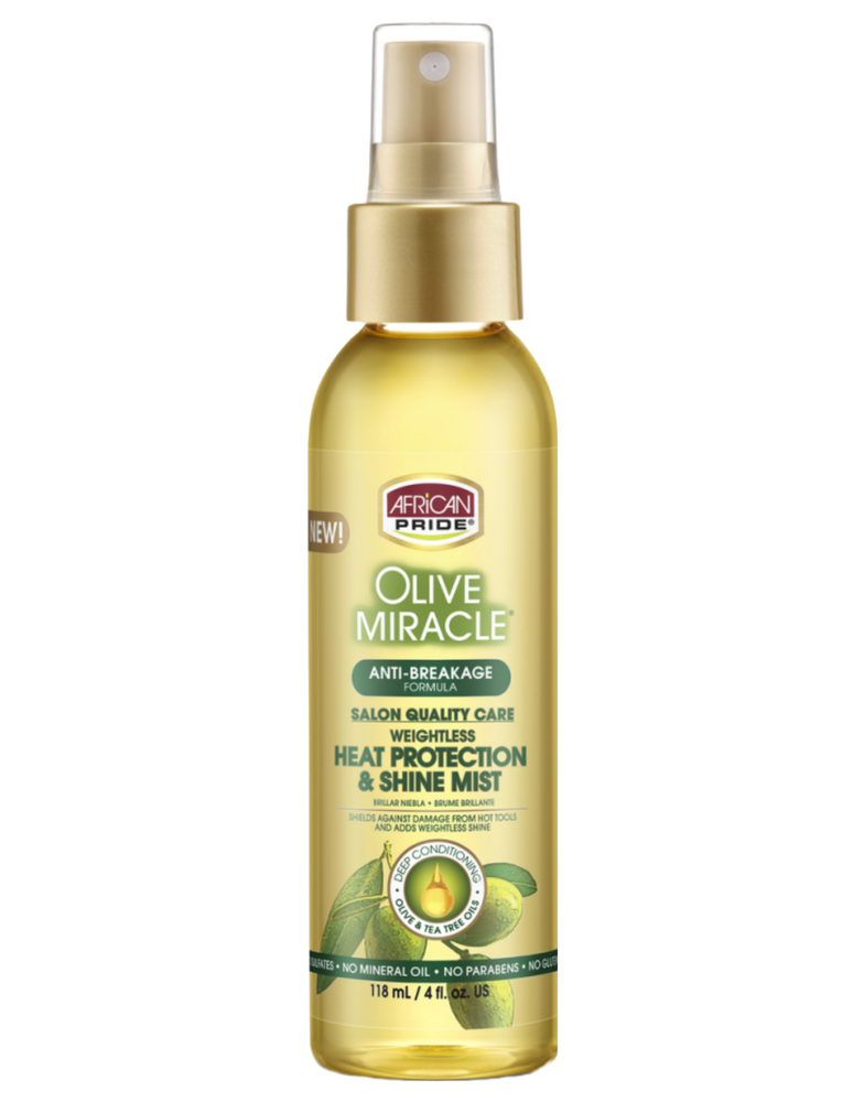 African Pride - Olive Miracle Heat Protection & Shine Mist 4oz