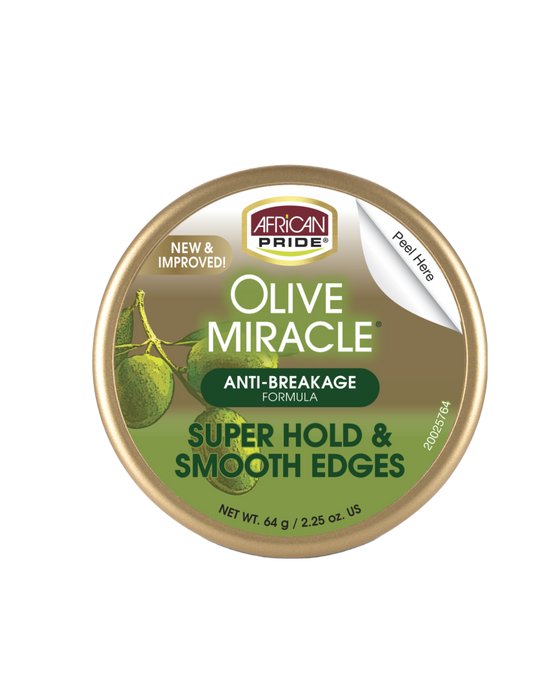 African Pride - Olive Miracle Super Hold &amp; Smooth Edges 2.25oz