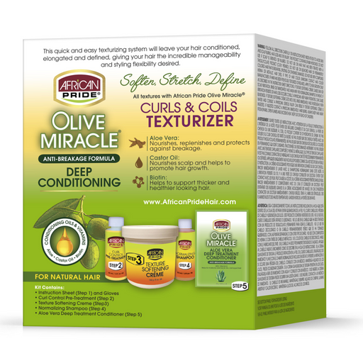 African Pride - Olive Miracle Texturizer Kit