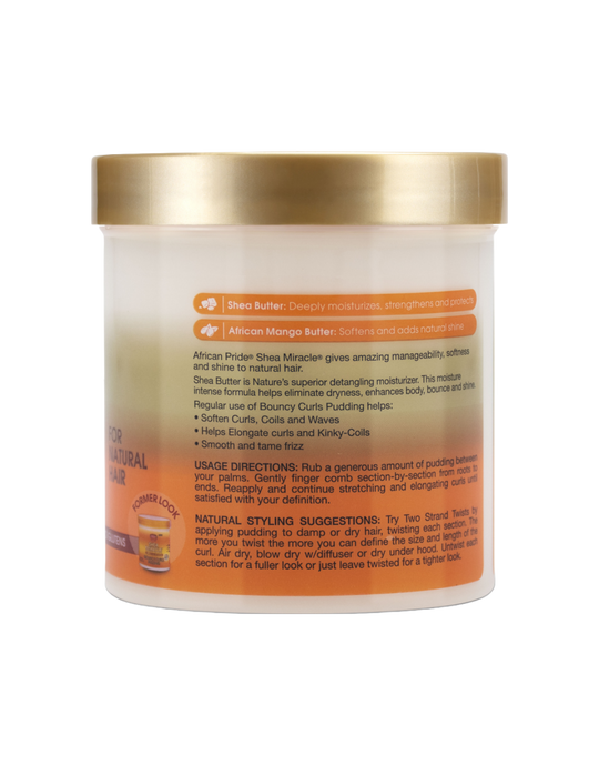 African Pride - Shea Butter Miracle Bouncy Curls Pudding 15oz
