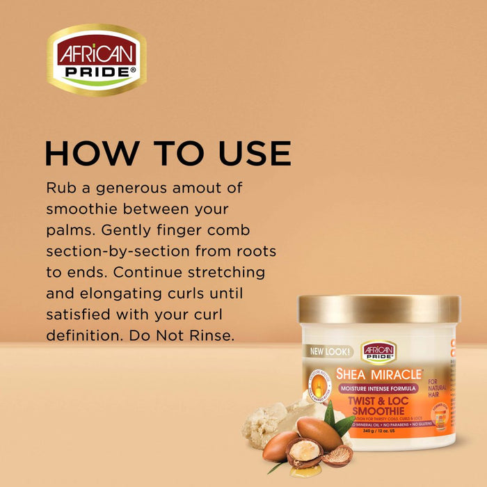 African Pride - Shea Miracle Twist & Loc Smoothie 12oz