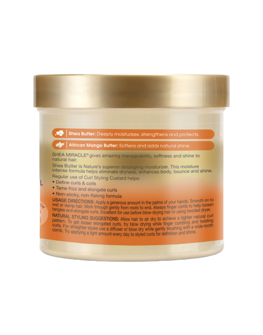 African Pride - Shea Butter Curl Styling Custard 12oz