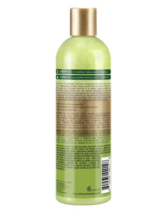 African Pride - Olive Miracle 2 in 1 Shampoo and Conditioner 12oz