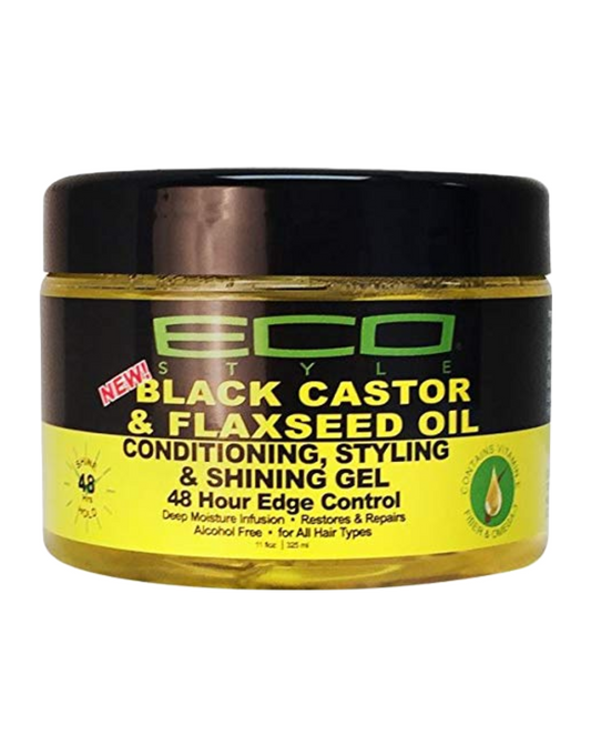 ECO - Black Castor & Flaxseed Oil Conditioning, Styling & Shining Gel