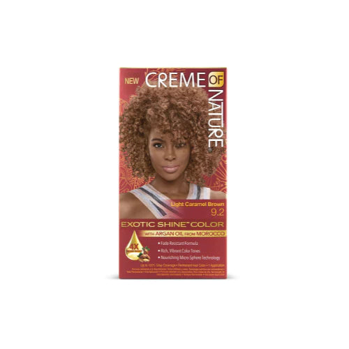 Creme of Nature light caramel brown hair color