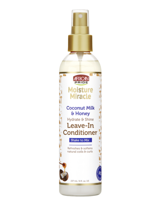 African Pride - Moisture Miracle Coconut Milk &amp; Honey Leave-In Spray 8oz