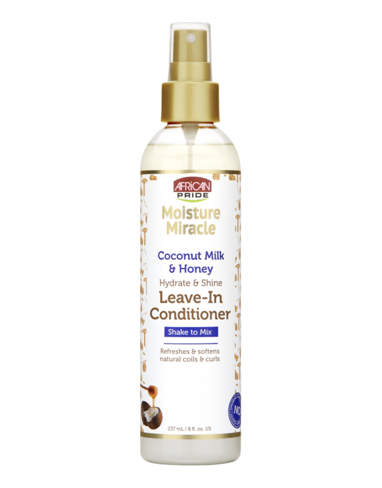 African Pride - Moisture Miracle Coconut Milk & Honey Leave-In Spray 8oz