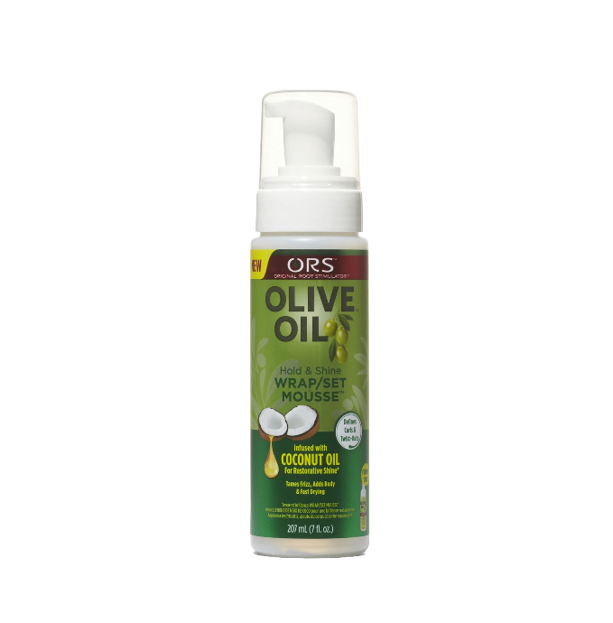 ORS - OLIVE OIL HOLD & SHINE WRAP SET MOUSSE