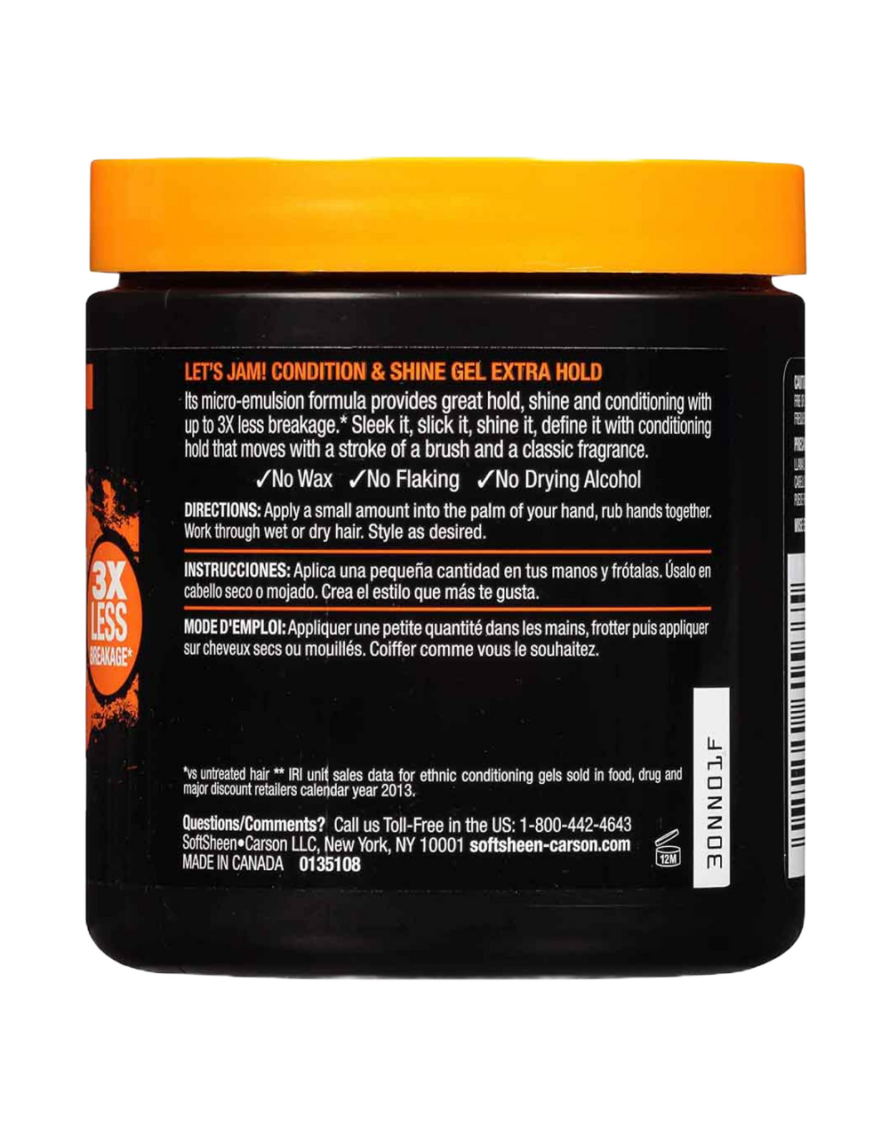 SoftSheen Carson - Let's Jam Condition & Shine Gel (Extra Hold)