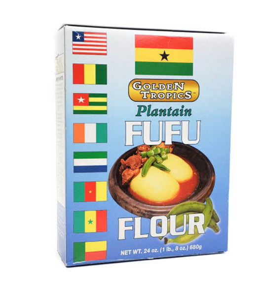 Plantain fufu flour