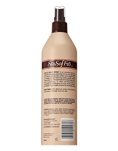 SoftSheen Carson - StaSofFro Hair & Scalp Spray