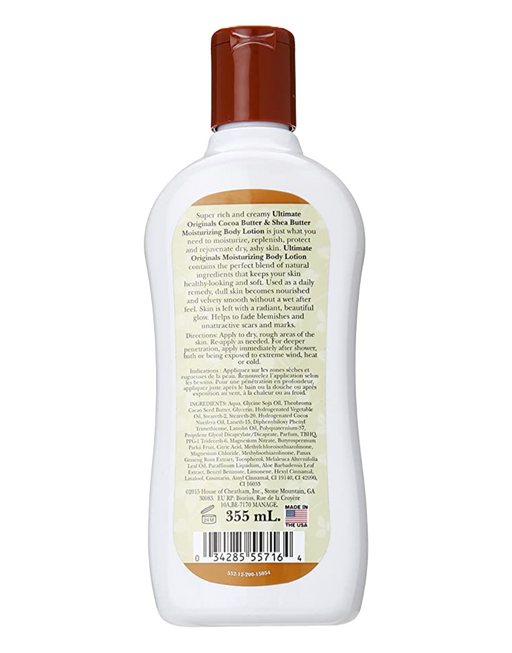 Ultimate Origianls by Africa's Best - Cocoa Butter & Shea Butter Body Lotion